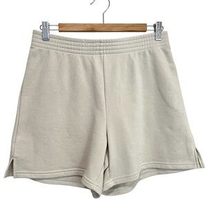 TNA Airy Fleece Cream Shorts 5”